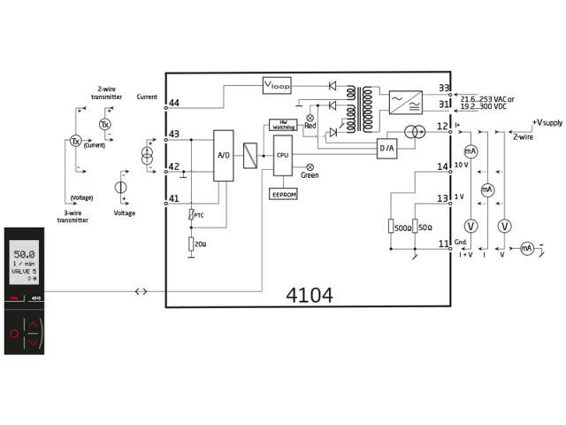 Universel uni- / bipolar signaltransmitter